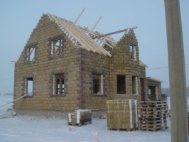 Строительство домов из блоков в зимний период