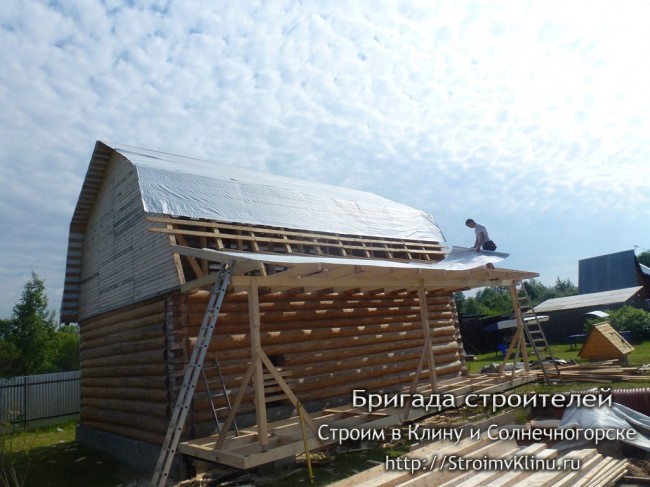 Подготовка крыши под перекд монтажем контр обрешотки